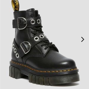 Dr. Martens Audrick Hardware Leather Platform Boots